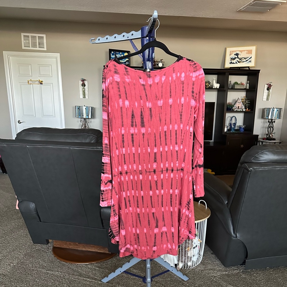 The collection Royal NWT pins tie-dyed long sleeve Dress. Size S/M - Picture 2 of 8